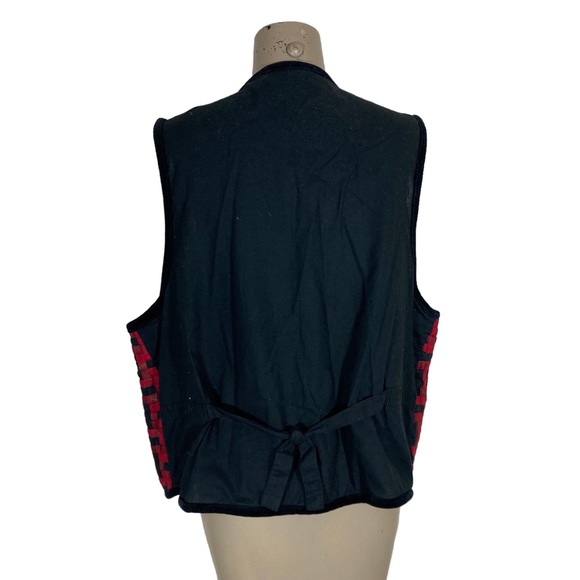 Casey & Max Woven Country Patchwork Cottage Vest Holiday Christmas Womens Sz XL - Picture 4 of 6